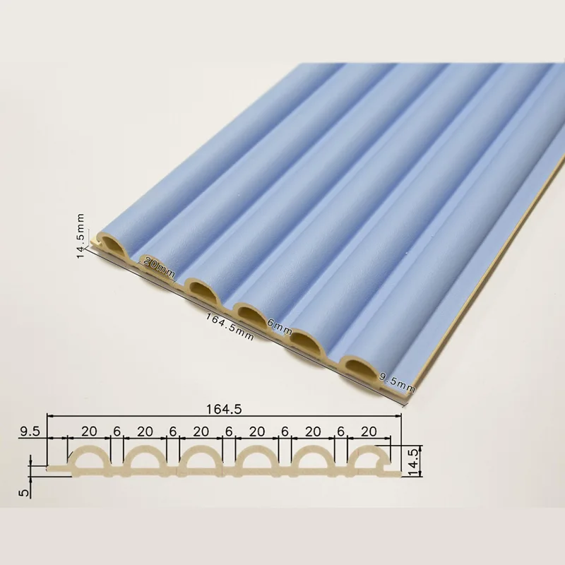 156 Panneau cannelé semi-circulaire creux à 6 grilles