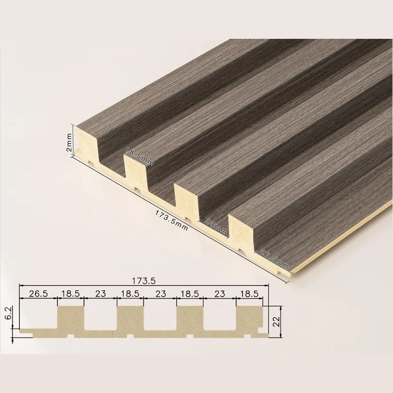 166 Panneau cannelé massif à 4 grilles