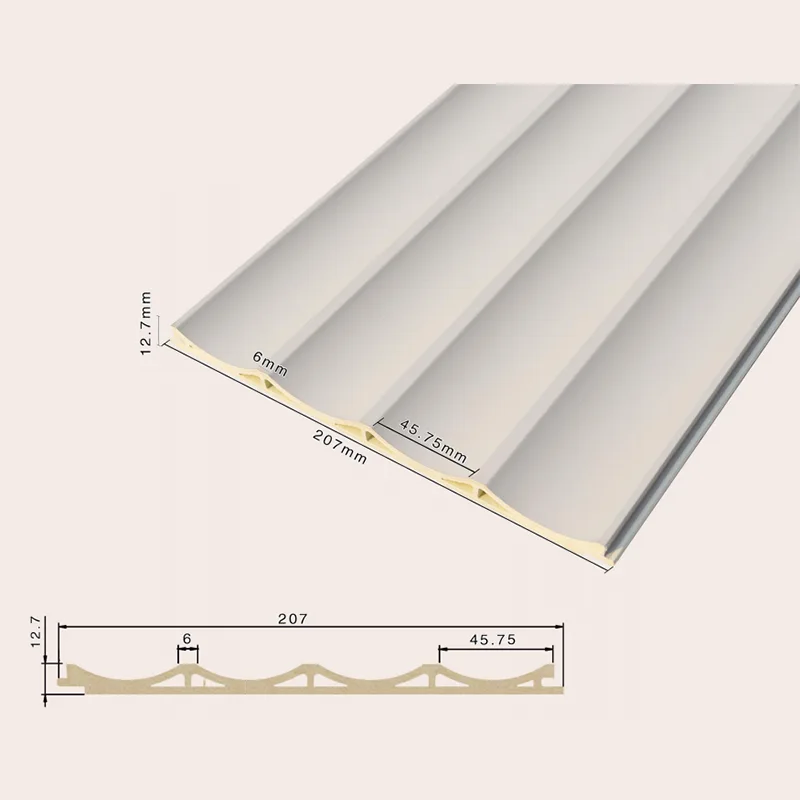 Panneau cannelé creux encastré à 4 grilles 207