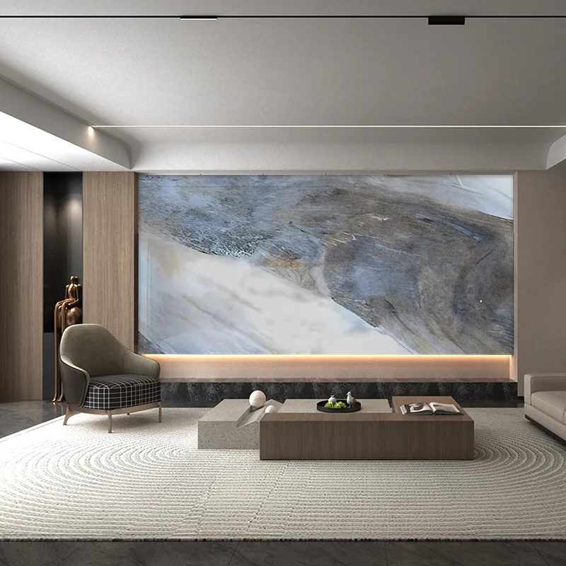 Panneau mural de fond en marbre série verte et bleue Amazon