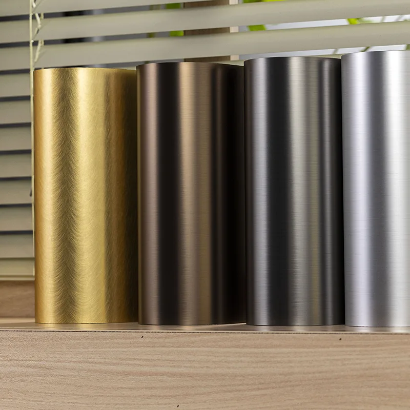 Panneau mural en fibre de bambou solide à texture métallique