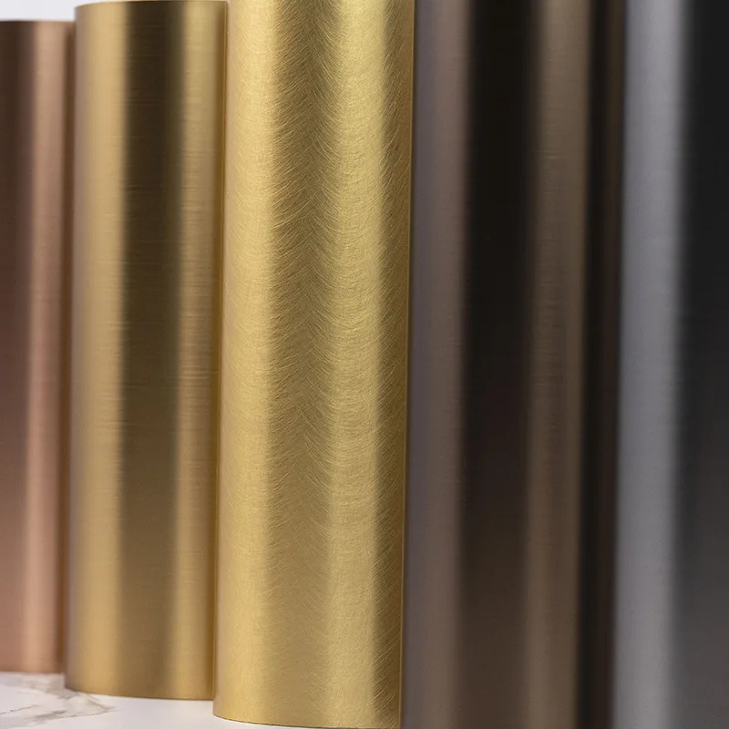 Panneau mural en cristal de carbone à texture métallique PET