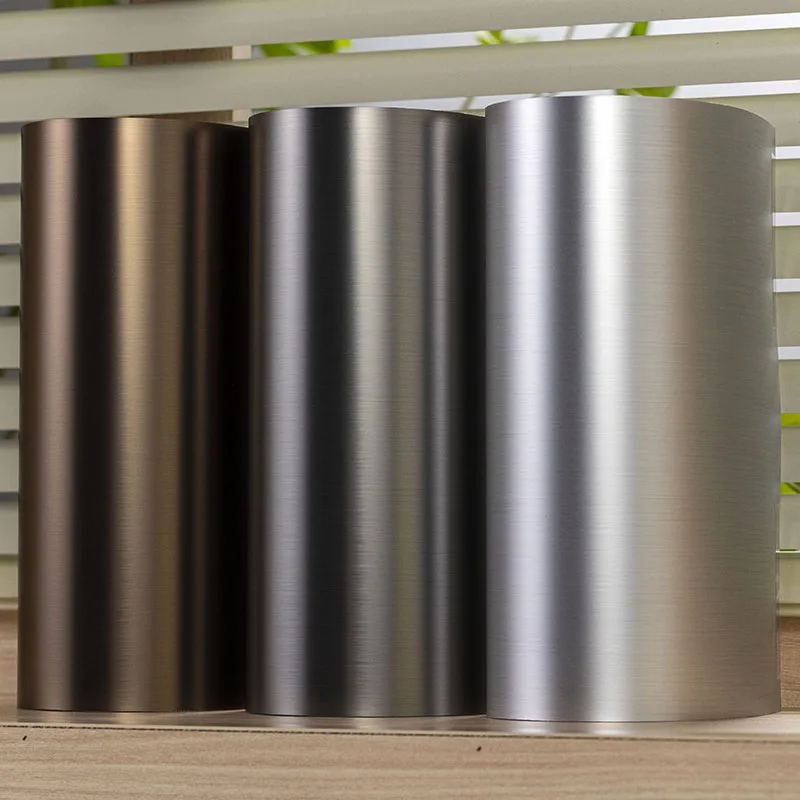 Panneau mural résistant aux chocs à texture métallique PET